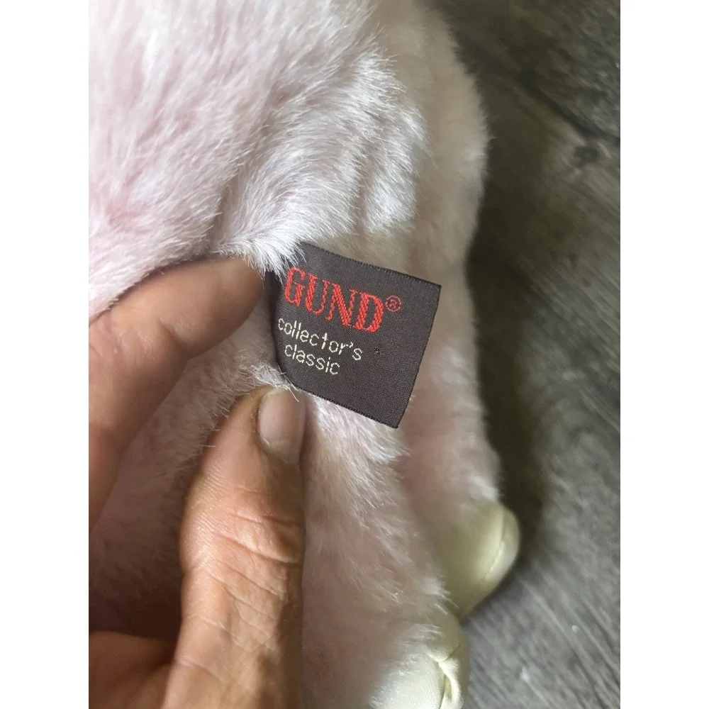 Vintage GUND 1987 Pink Pig Plush Collector's Classic Hand Puppet / Stuffed To